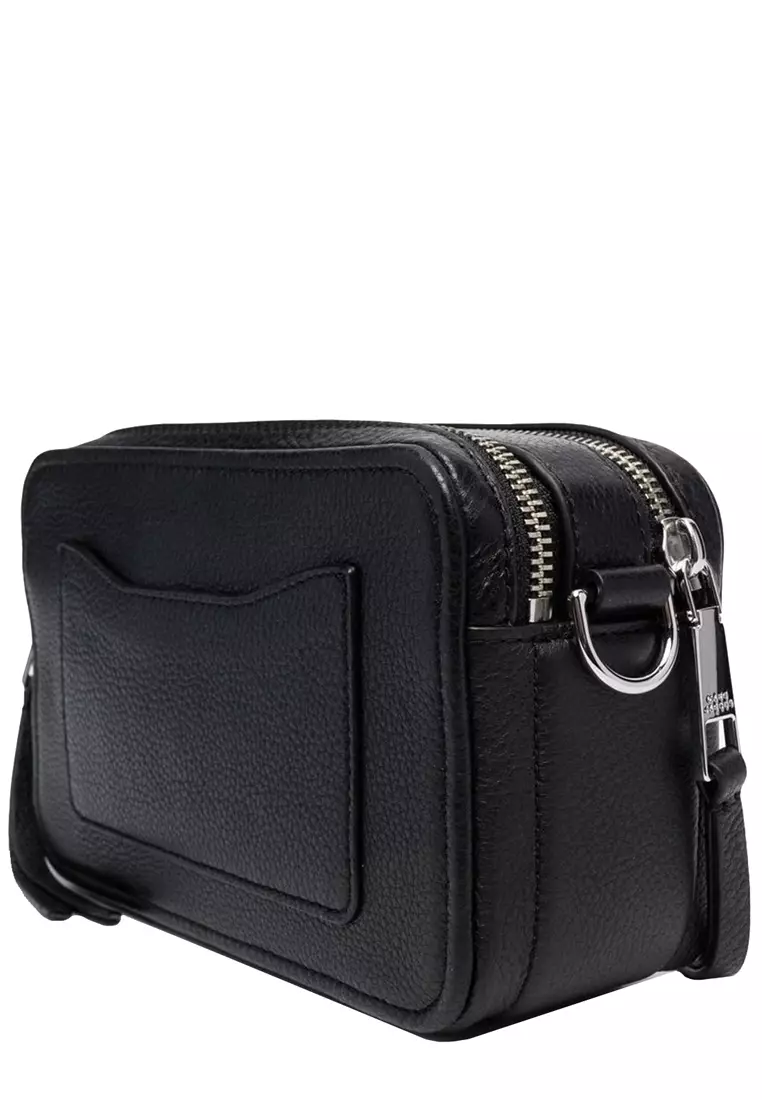 Marc Jacobs Marc Jacobs The Moto Shot 21 Leather Camera Bag In Black ...