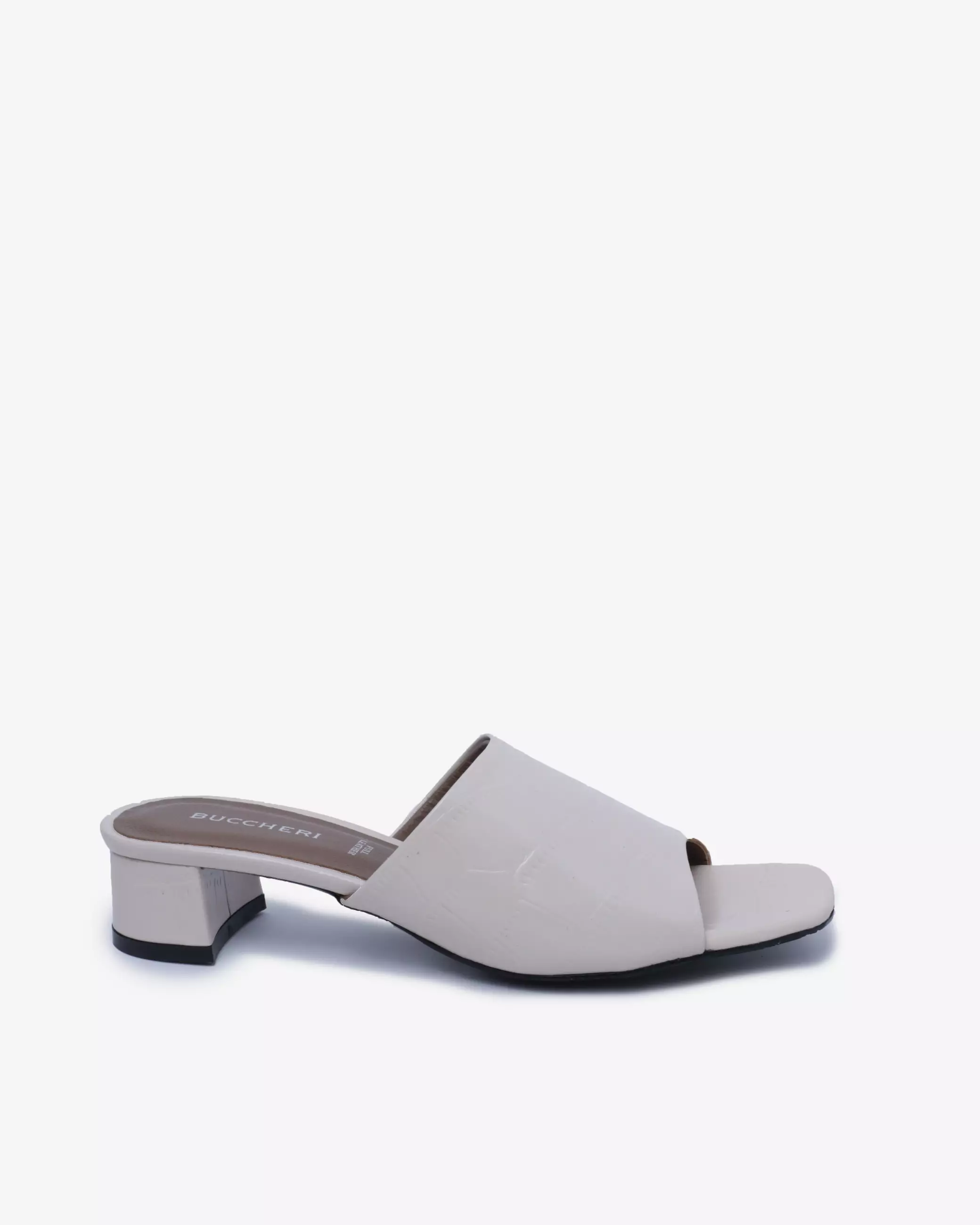 Buccheri Sandal Heels Wanita Bellance Cream