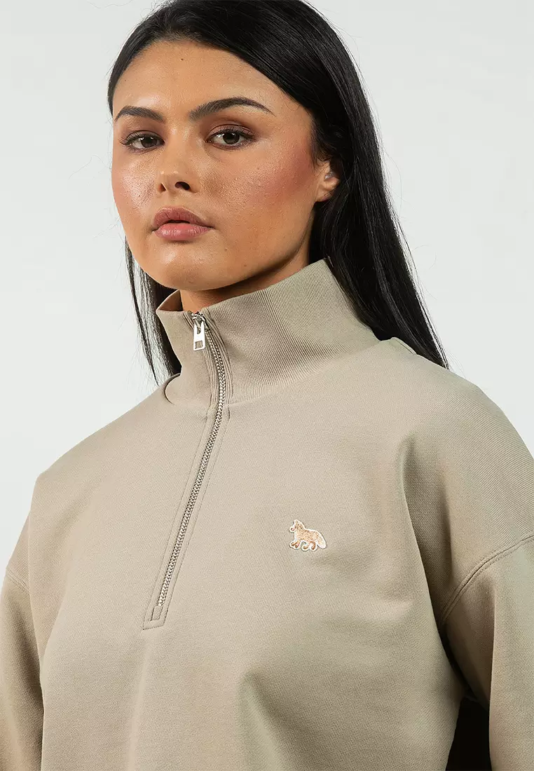 Baby Fox Half Zip Sweatshirt