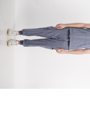 KAIZEN.PH HEALTHCARE APPARELS blue Scrub Suit 2nd Gen Denim Inspired Invisible Pockets, Accentuated Double-Stitch Top, 7-Pocket Cargo Jogger Pants Series 3B19BESD474357GS_1