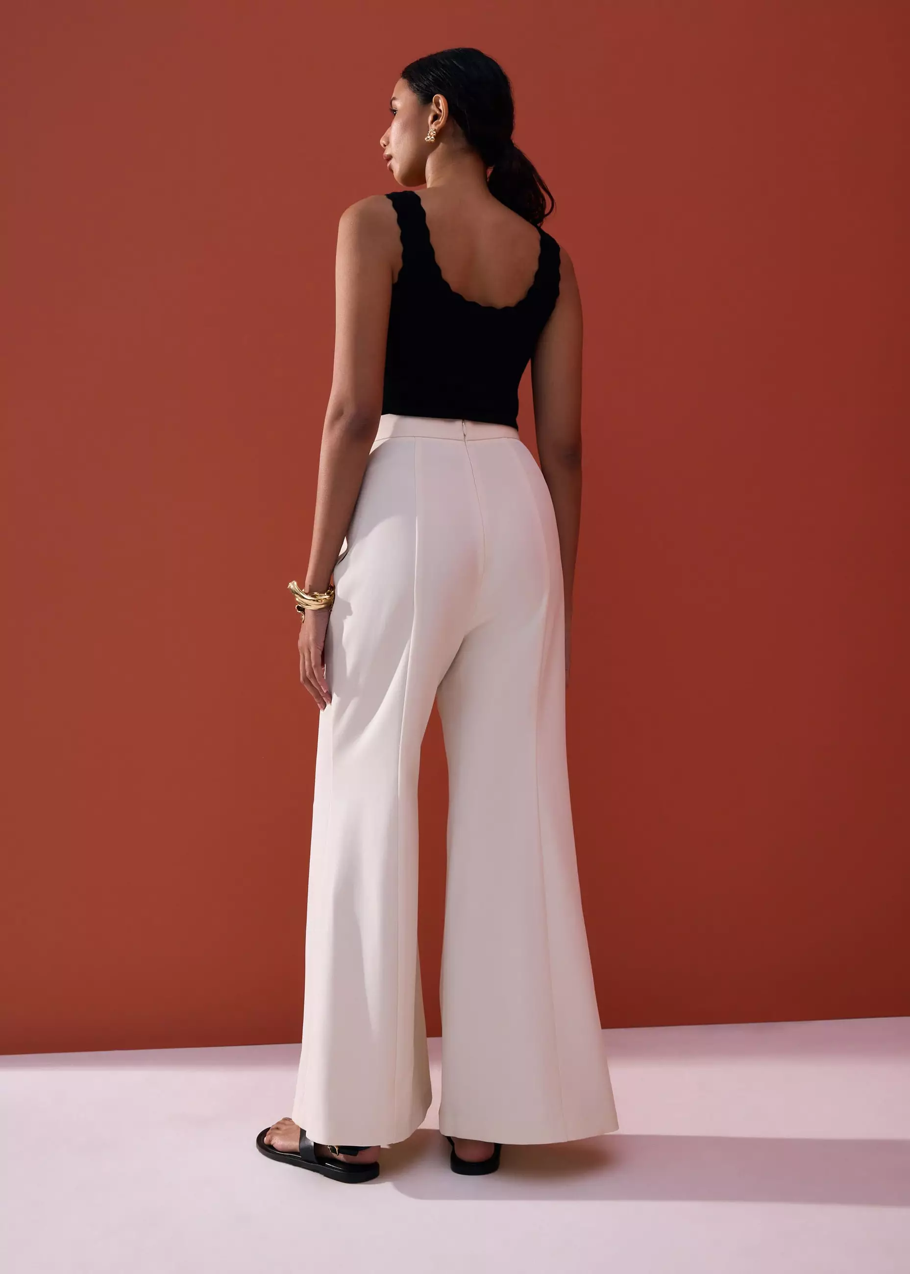 Celana Panjang Wanita - Leggy™ Sarita High Waist Boot Cut Pants