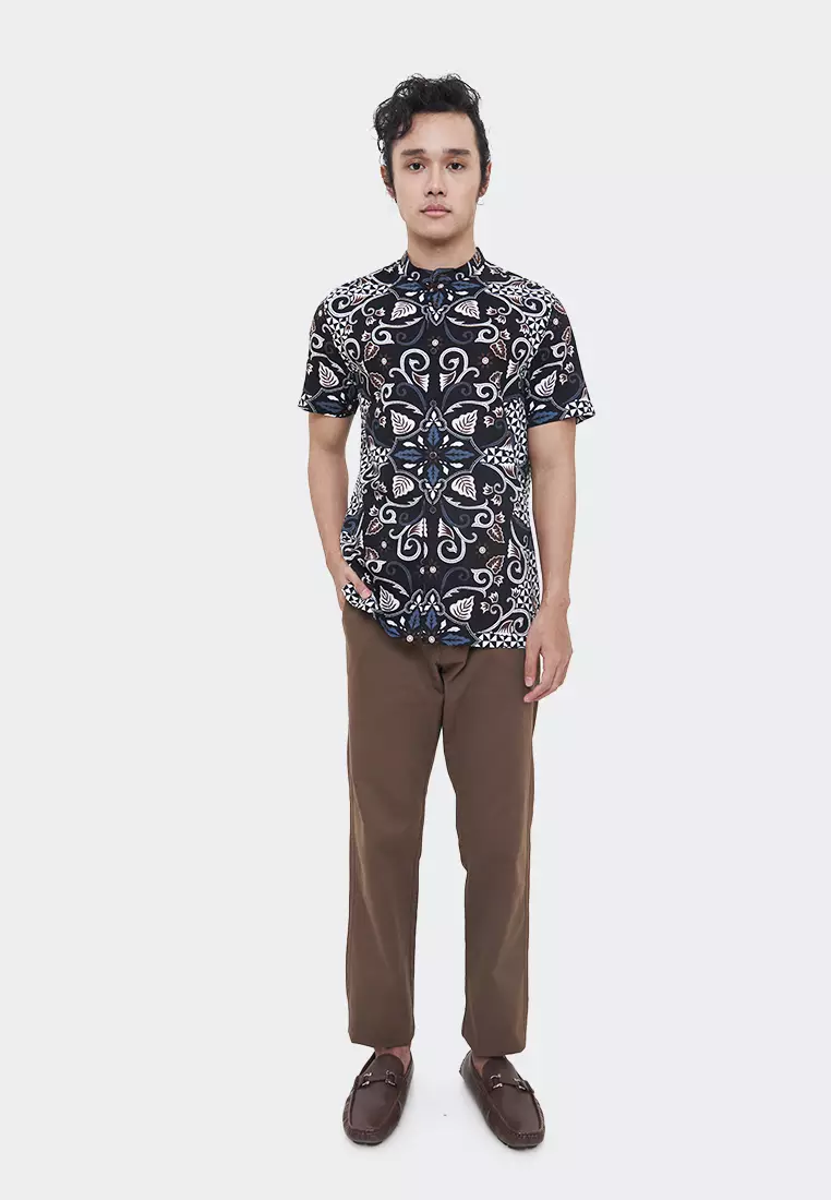 MANZONE kemeja batik lengan pendek pria - KARYARATA