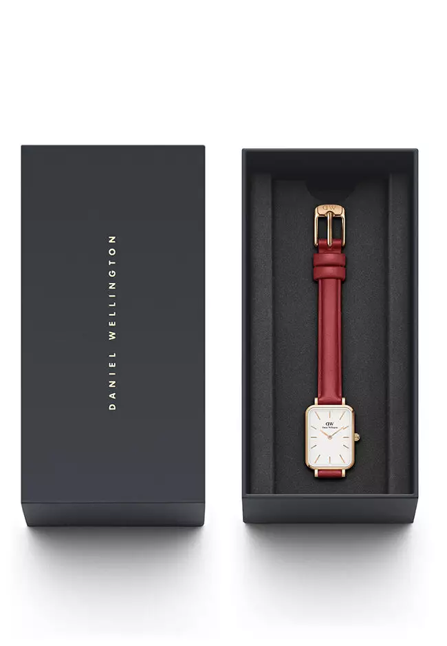 Daniel Wellington Quadro Pressed Suffolk 20x26mm RG White Watch