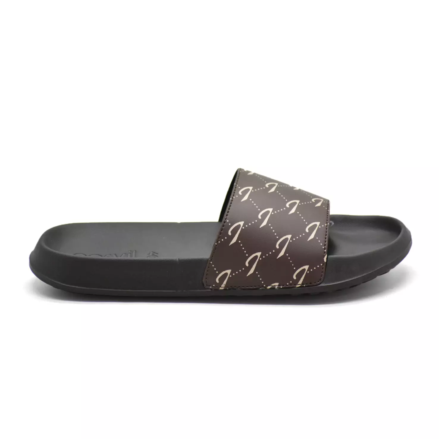 Carvil Sandal Slider Pria Getafe-SS Brown