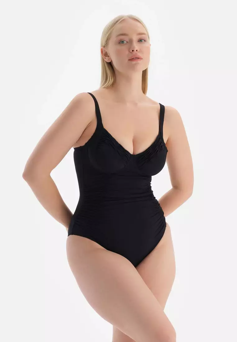 Buy DAGİ Black Shapewear Swimsuits, Cupless, Underwire, Swimwear