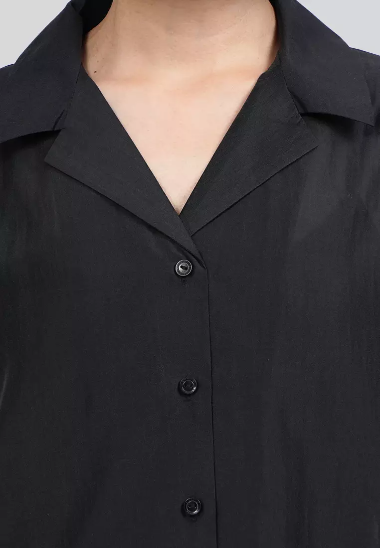 Short Sleeve Sheer Blouse