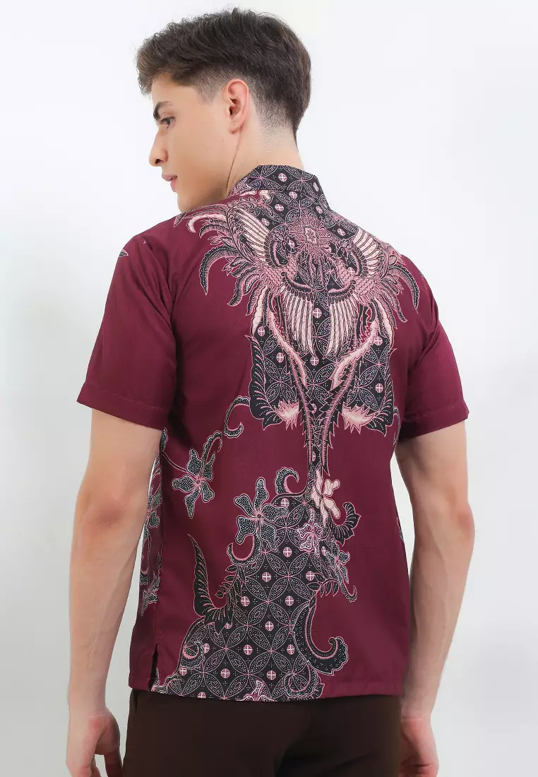 Kawiswara Kemeja Batik Exclusive Premium Pria Casual Modern Lengan Pendek