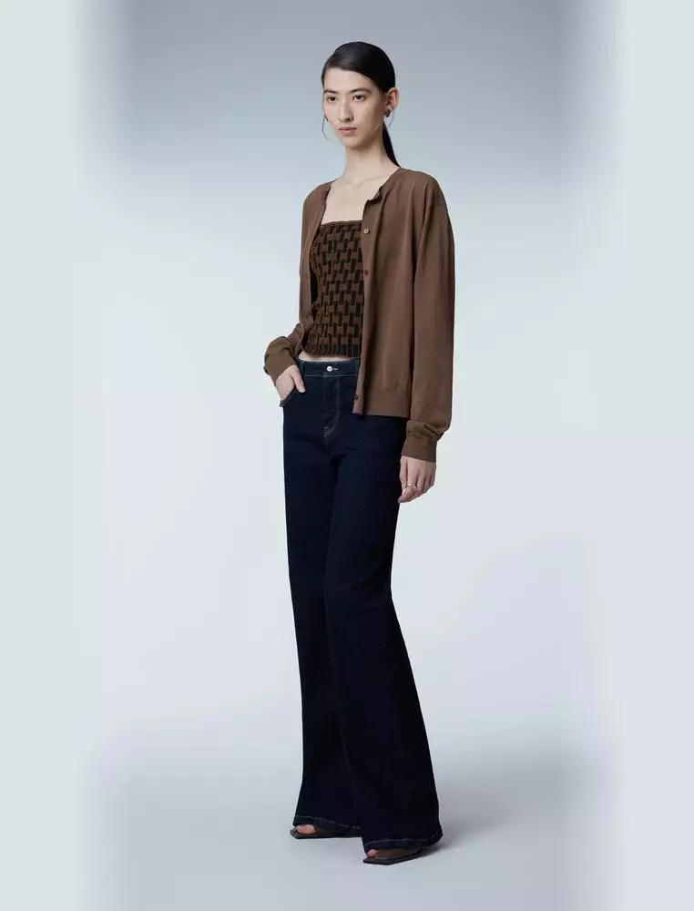   Short Length Open-Front Knit Sweater