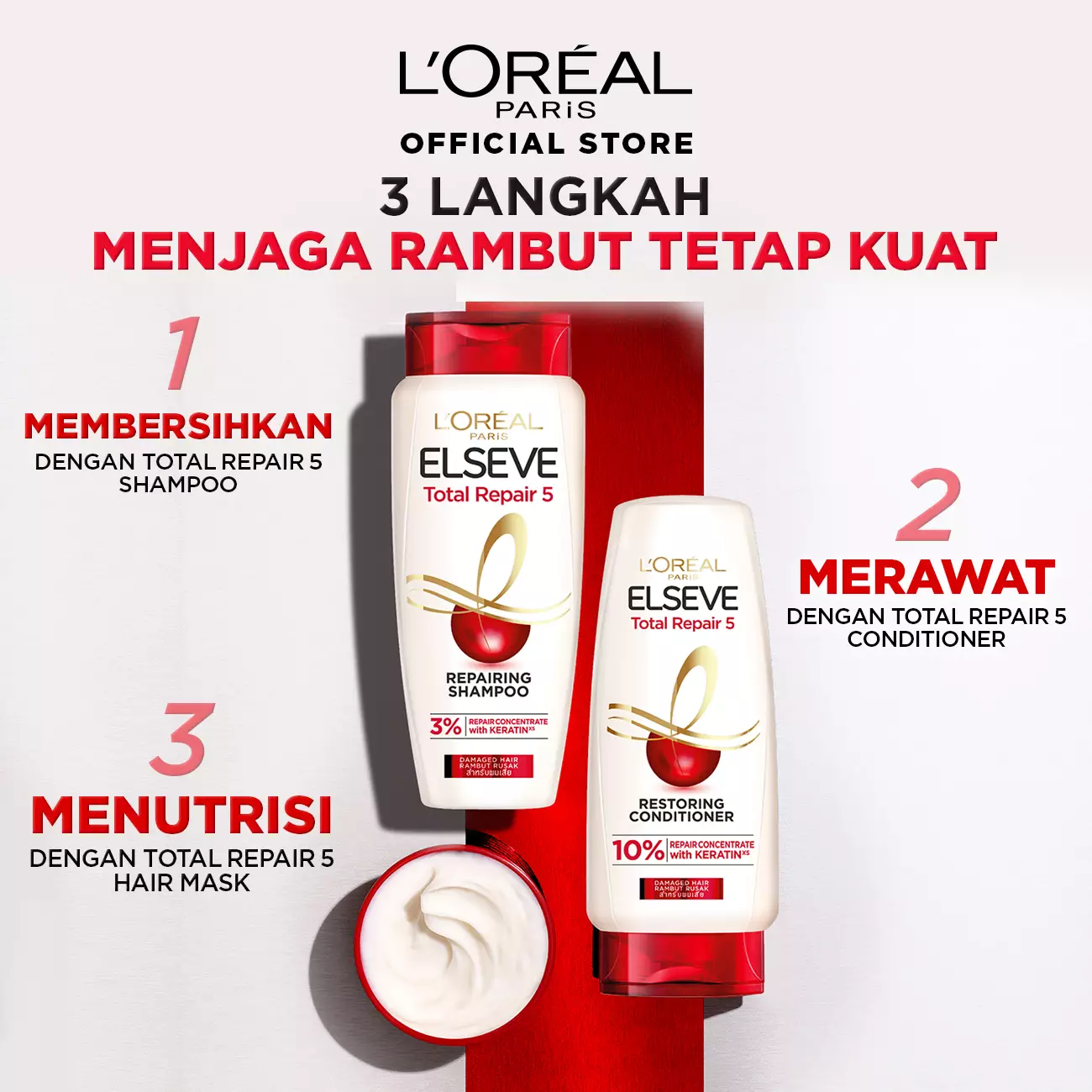L'Oreal Paris Total Repair 5 Shampoo 155 ml