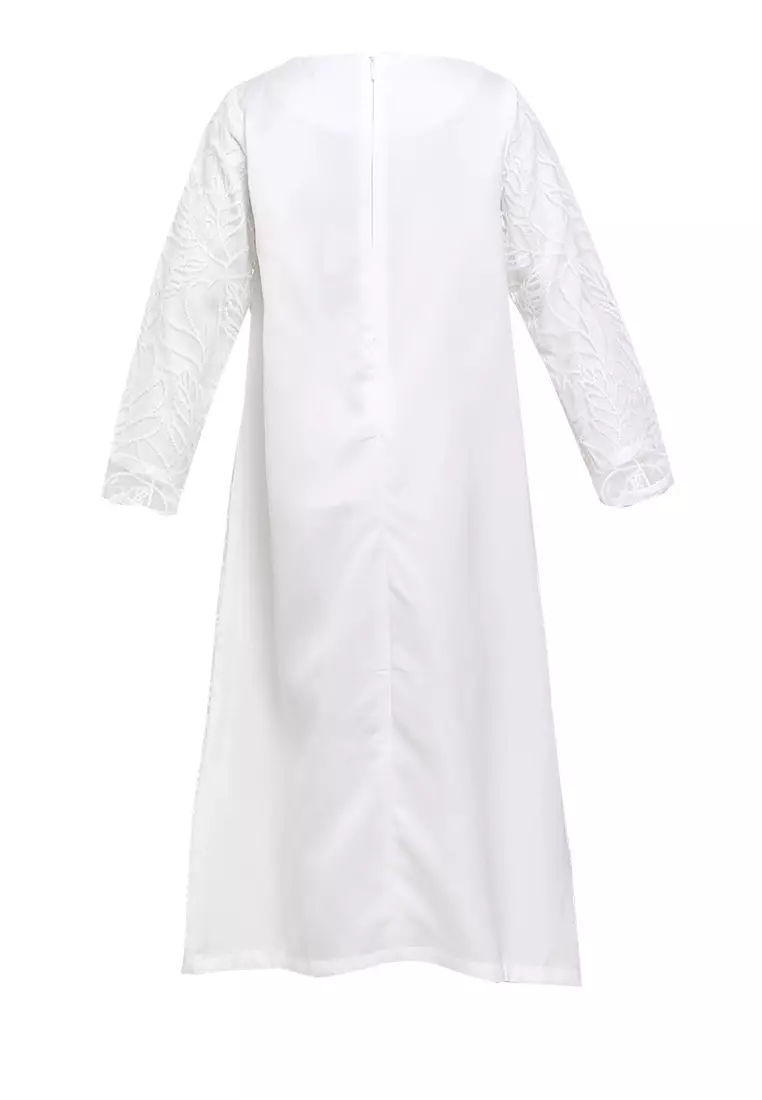 MFMW Lil Zalika Dress Anak Brukat Broken White with Payet