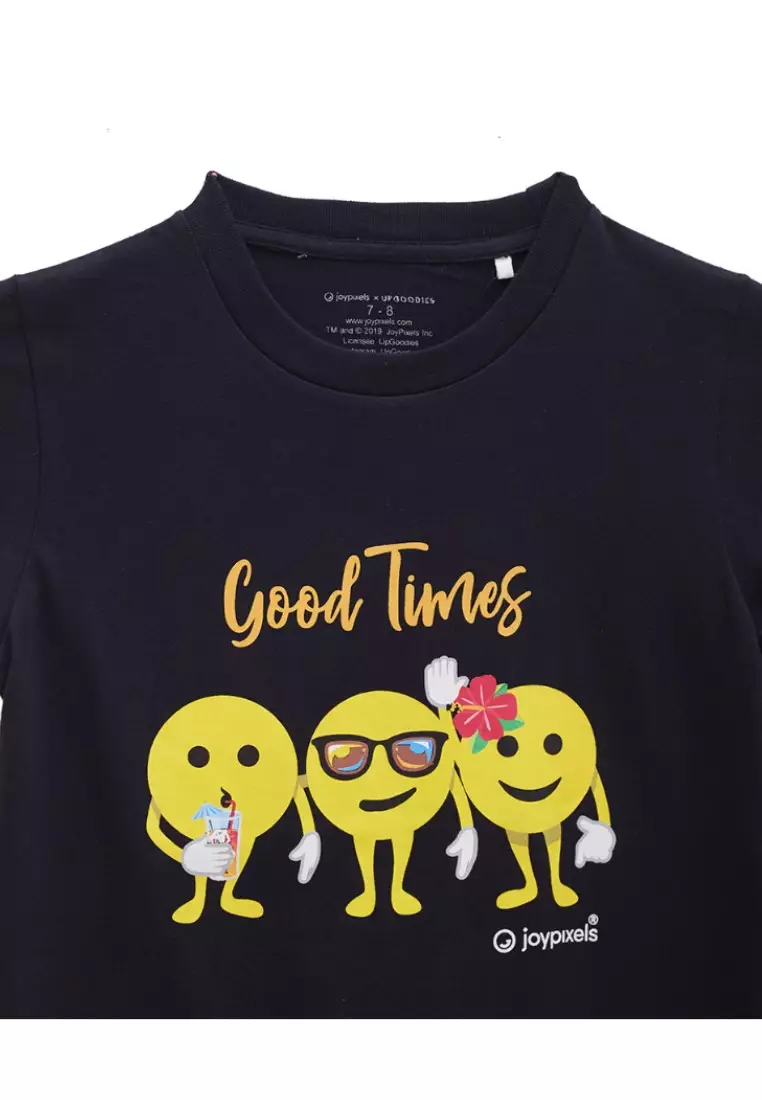 T-shirt Kids Joypixels Black Good Times Emoji