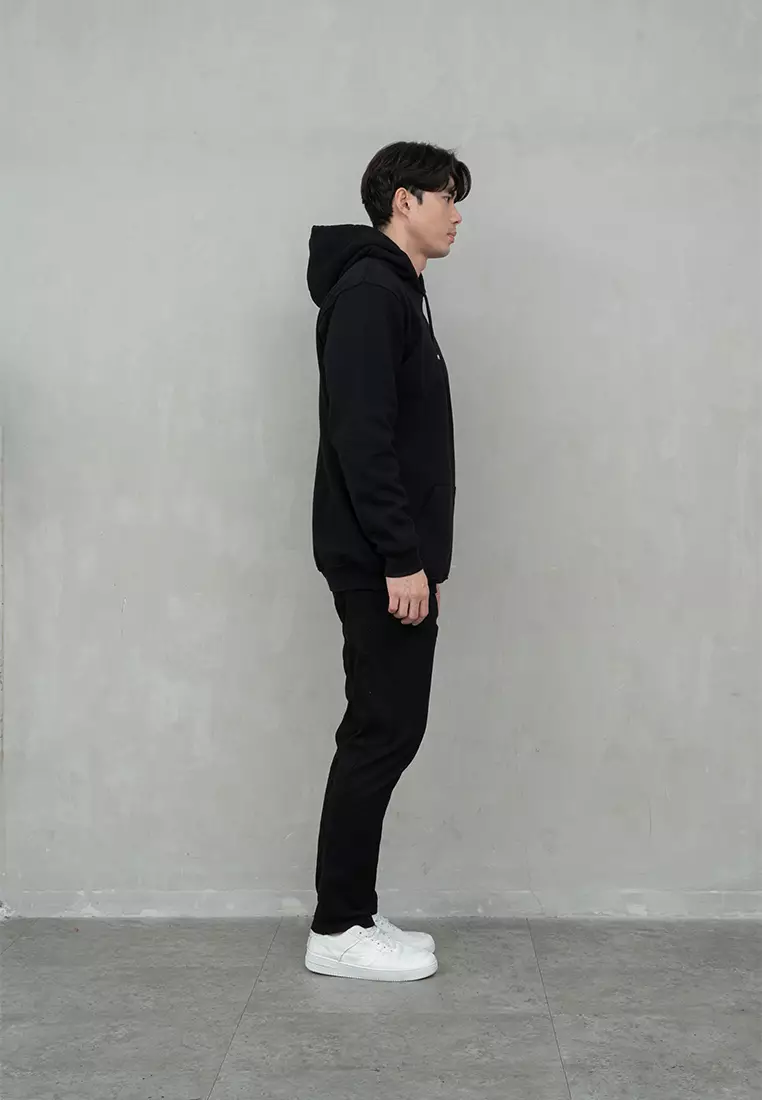 Houseofcuff Jaket Jumper Hoodie Tebal Premium Glow In The Dark Hitam