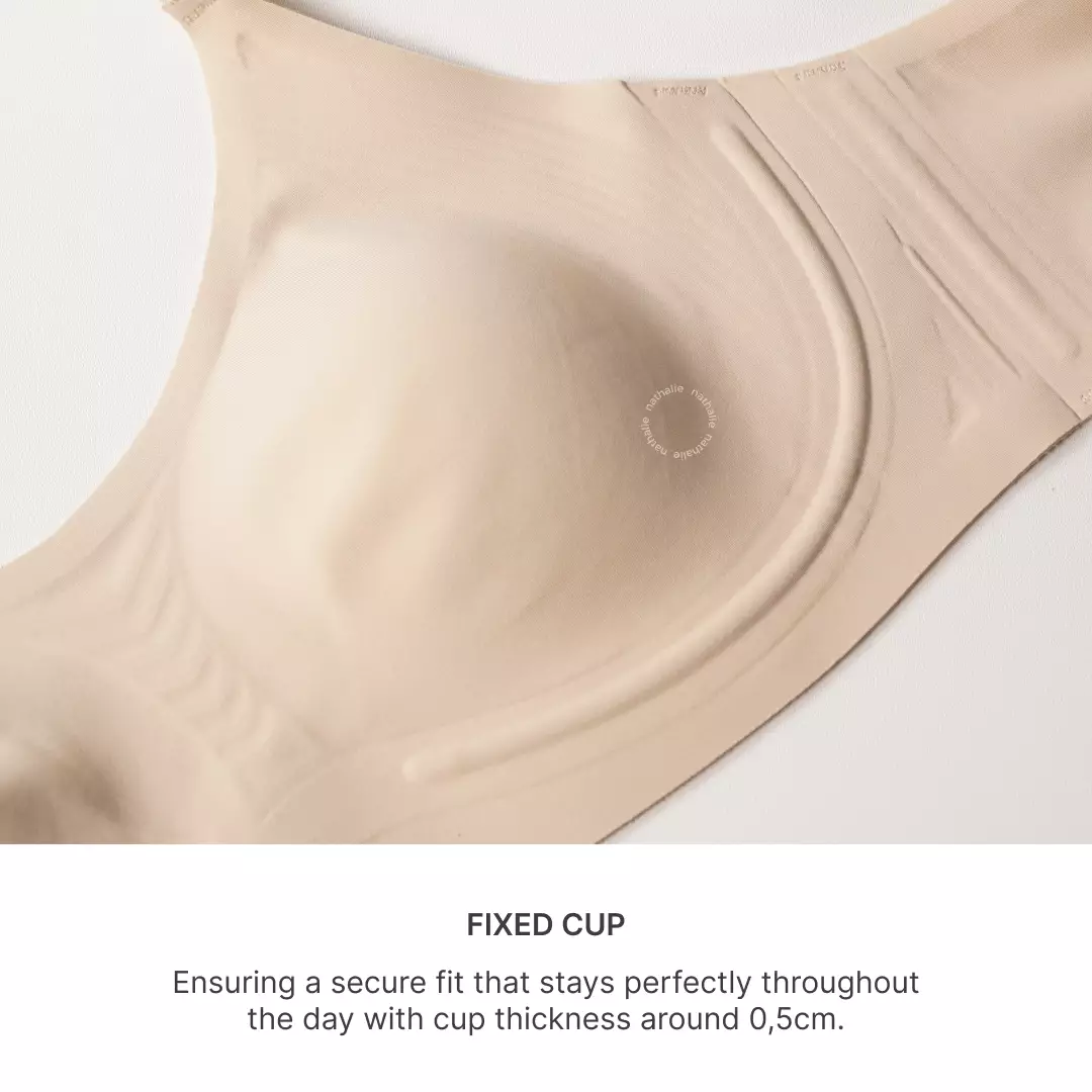 Nathalie Wire Thin Seamless Bra NTB 3523 - Putih