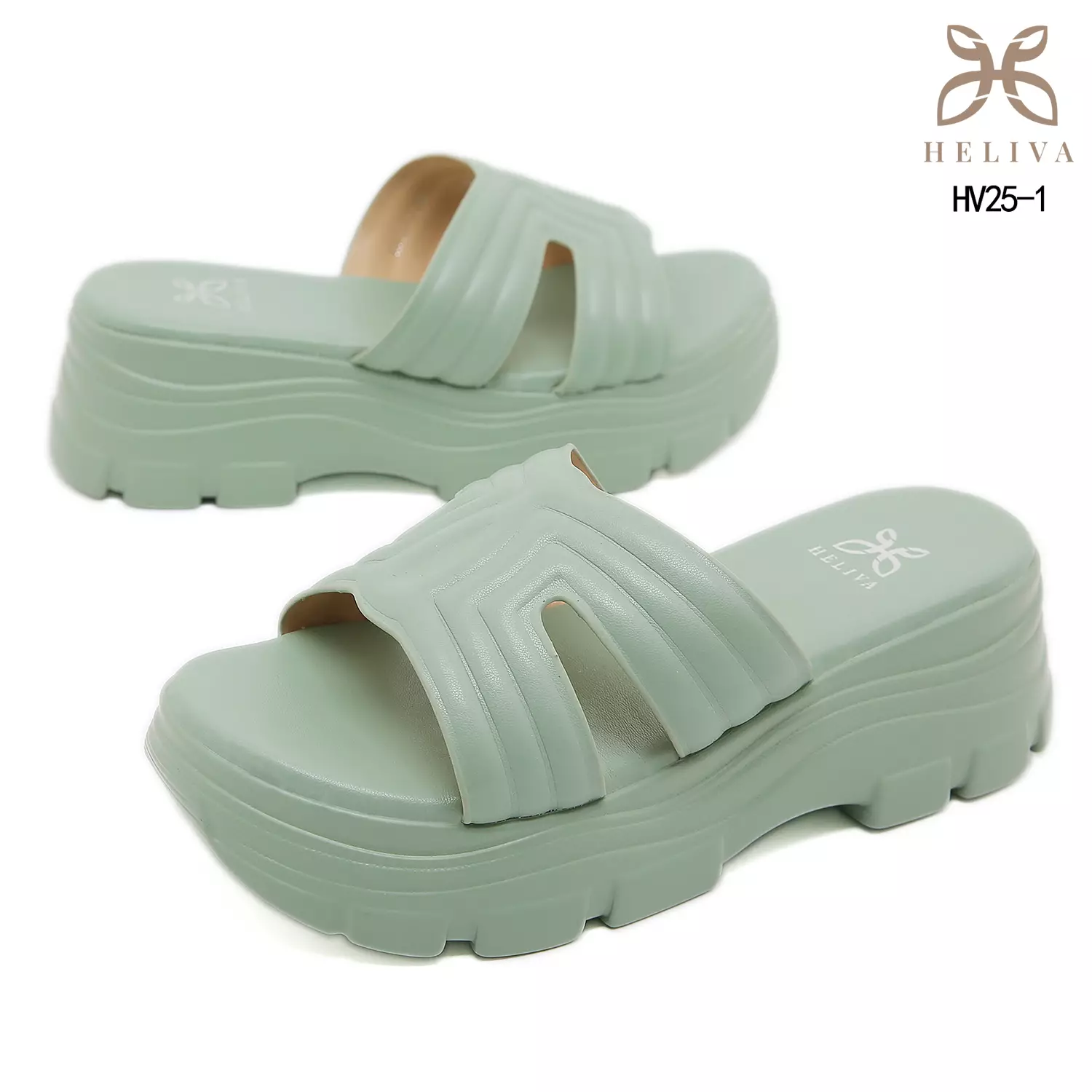 Heliva Zevia Statement Chunky Sandals in Lightweight Jelly Material HV25-1