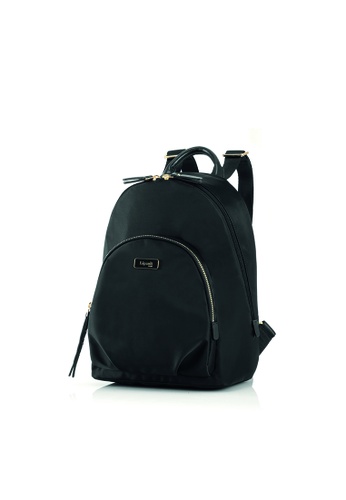 lipault plume essentials round pkt backpack s black