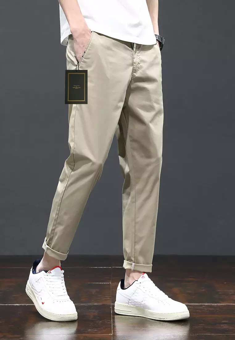 Ice Silk Feeling Cropped Pants AY-L808