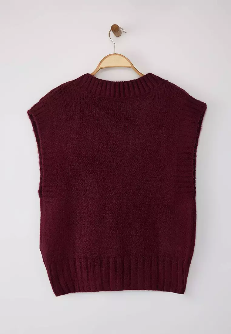 Trendyol Regular Fit Basic Polo Neck Knitwear Sweater Maglione, Emerald, S Donna