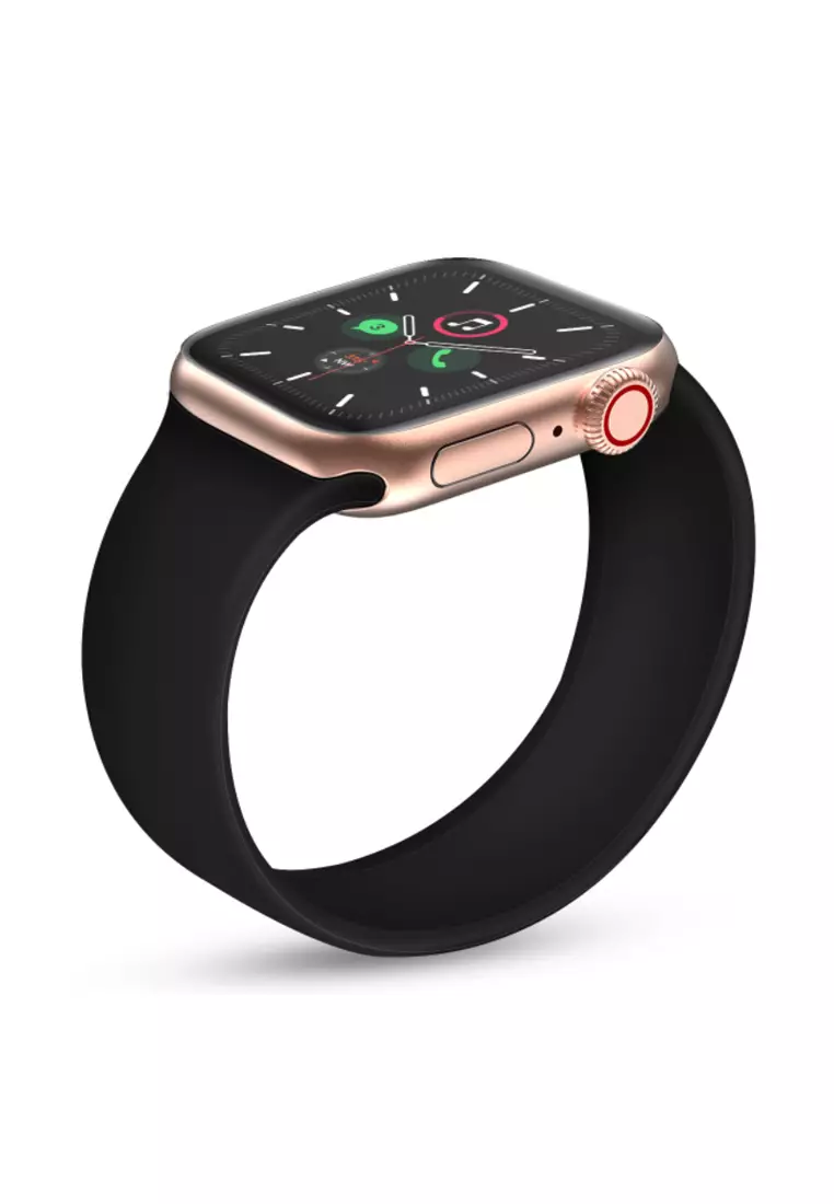 Black Silicone Apple 42MM / 44MM Strap (PHKCWATCH1173)