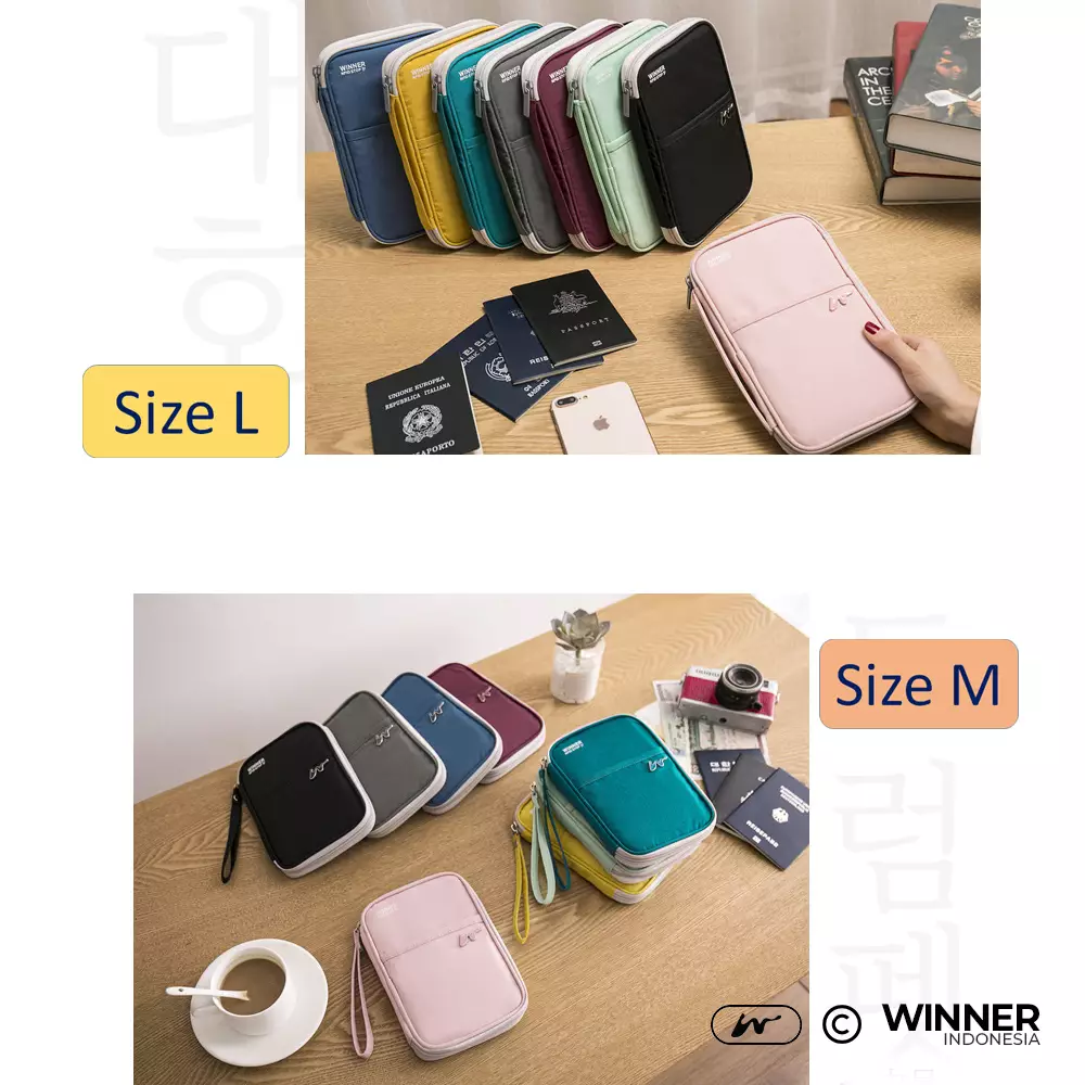 Passport Card Holder RFID Protection Anti-Theft Anti-Air Travel Case Wallet (T14-PP01) - Toska L