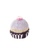 E&S Blessing Pebble Child Cupcake Rattle - Lilac icing with flower A793EESFFC93B7GS_1