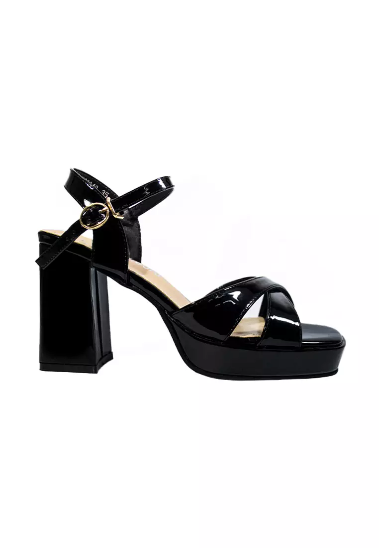 Mario D' boro Runway Women's Heeled Sandals LY 28048 Black C67