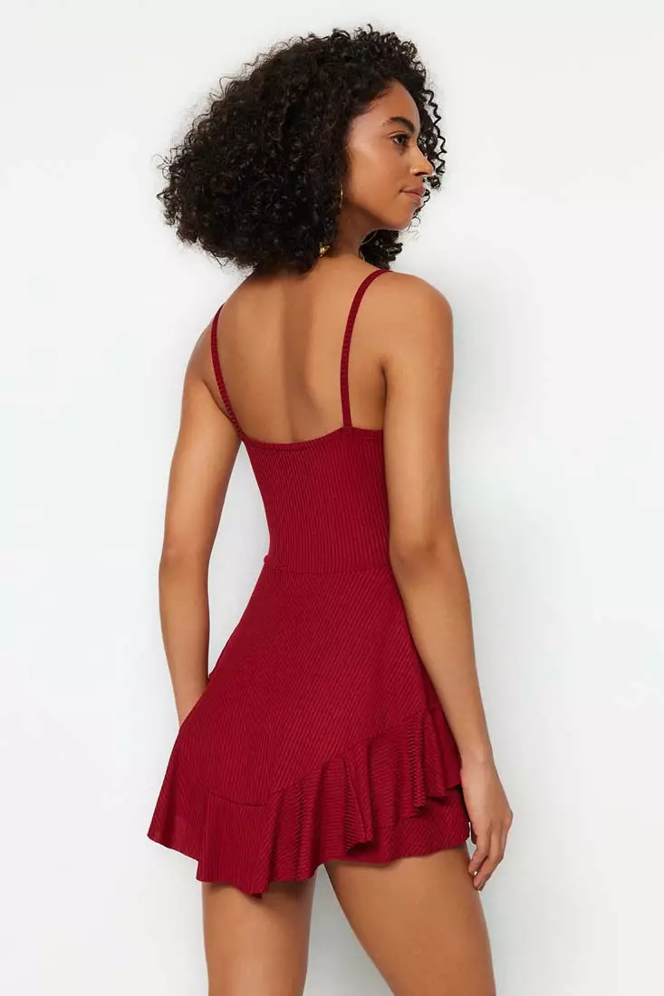 Strappy Jumpsuit with Flounce Shorts