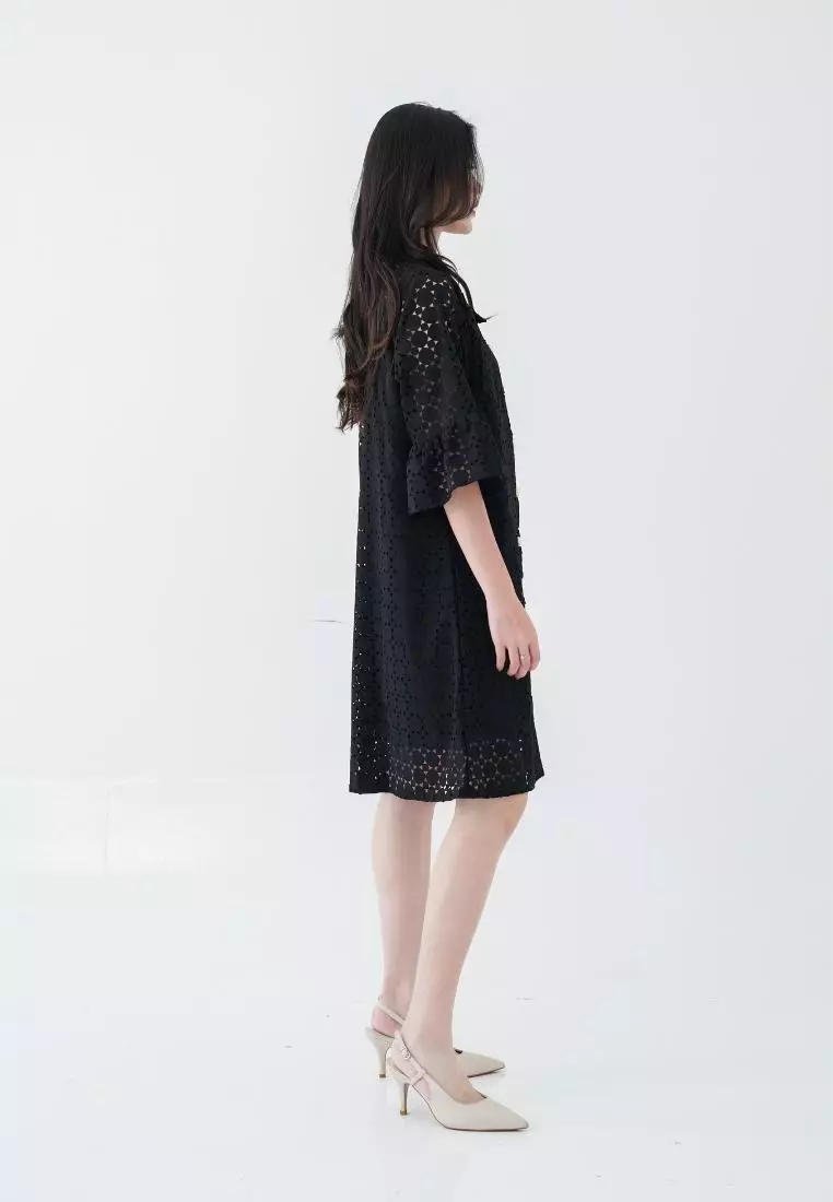 Mille fleur Party Dress Ji Yeon black