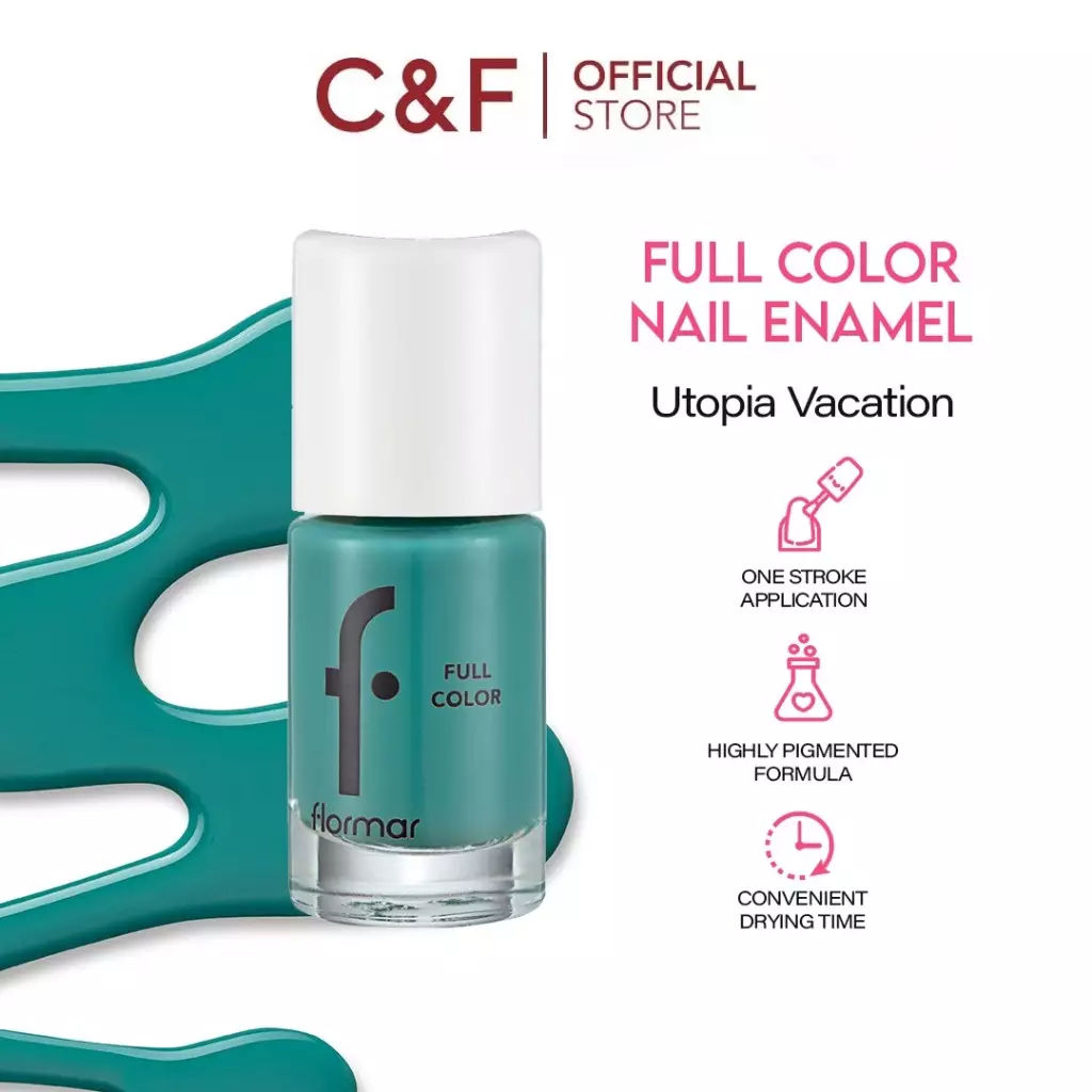 Flormar Full Color Nail Enamel - FC25 Utopia Vacation | Kutek Halal Certified