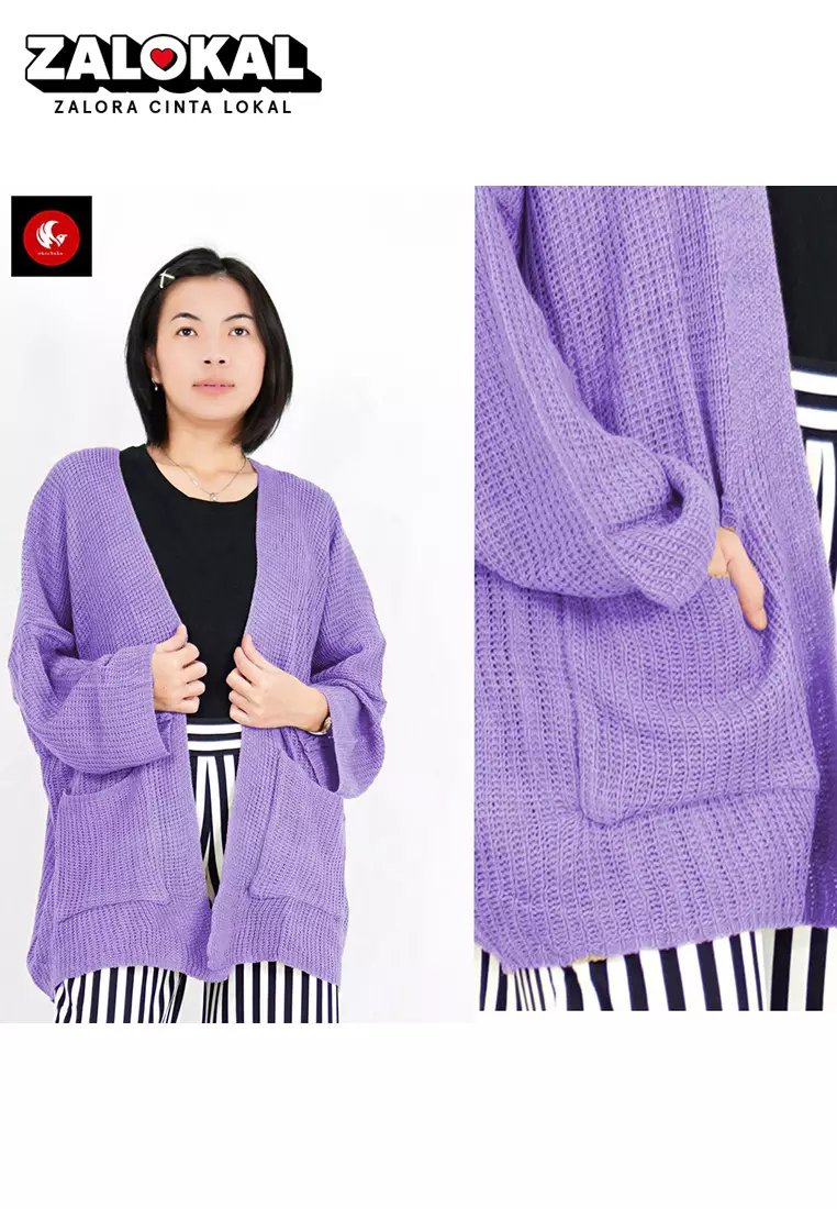 OKECHUKU Oversize Lavella Kardigan Wanita Outer Wanita Cardigan Rajut