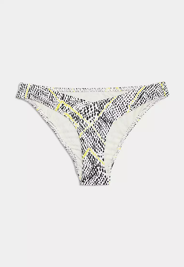 Printed High Leg Bikini Bottoms
