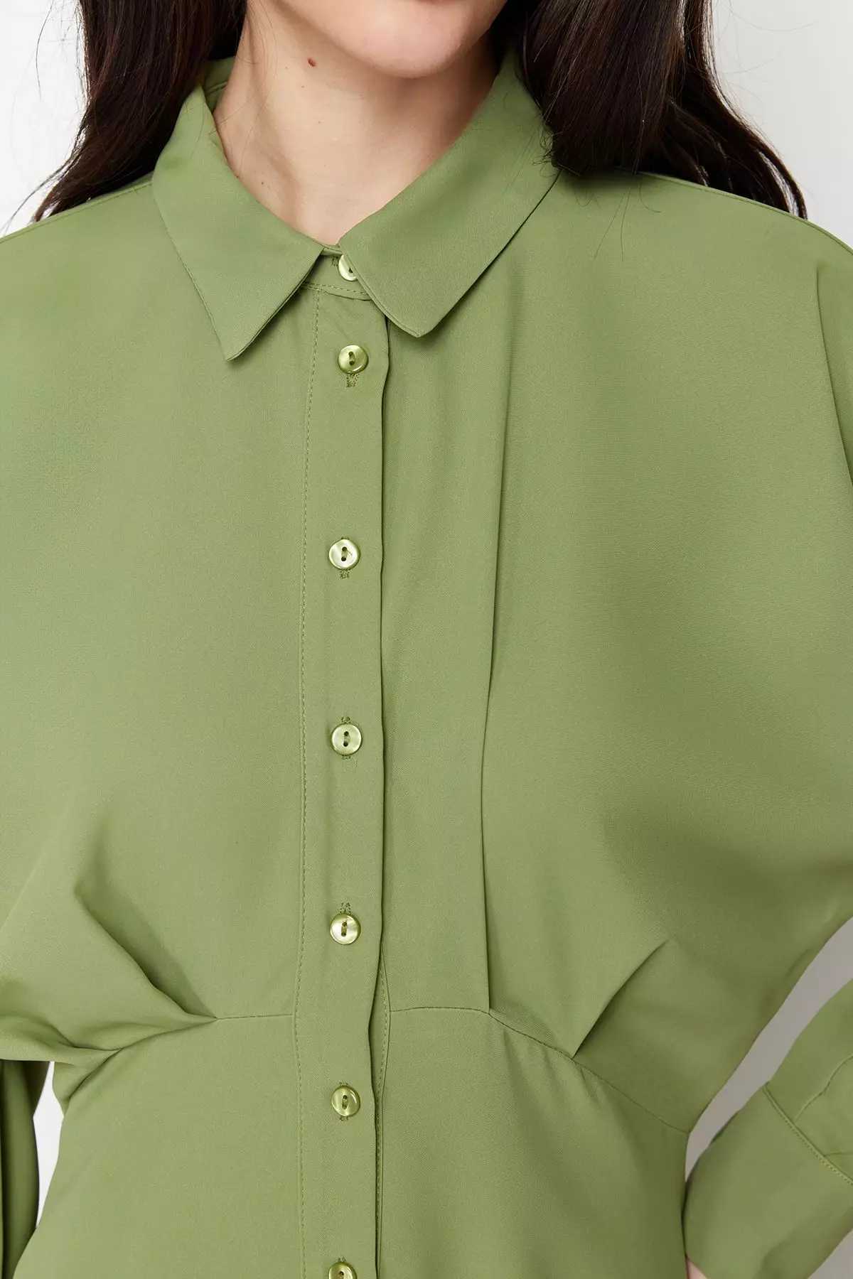 Buttoned Shirt Dress