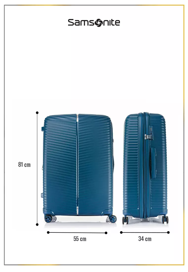 Samsonite Koper Hardcase Varro Large 30inch Expandable - Peac.Blue 1St