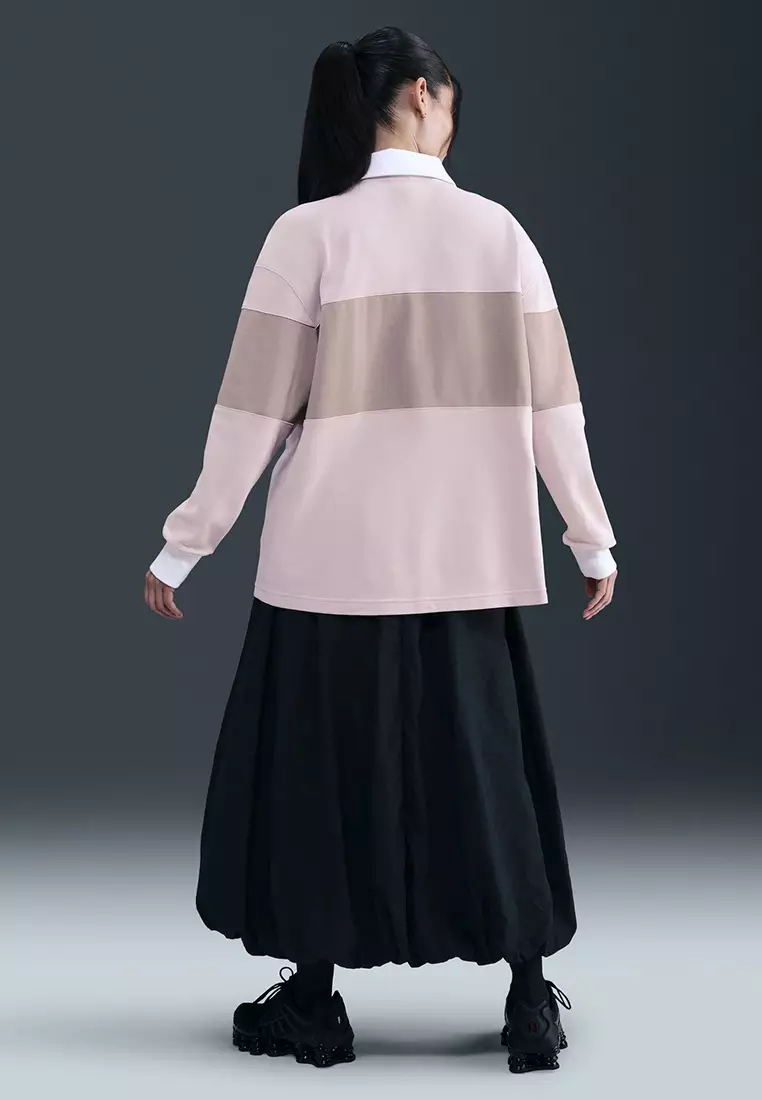 Sportswear Long-Sleeve Graphic Polo Top