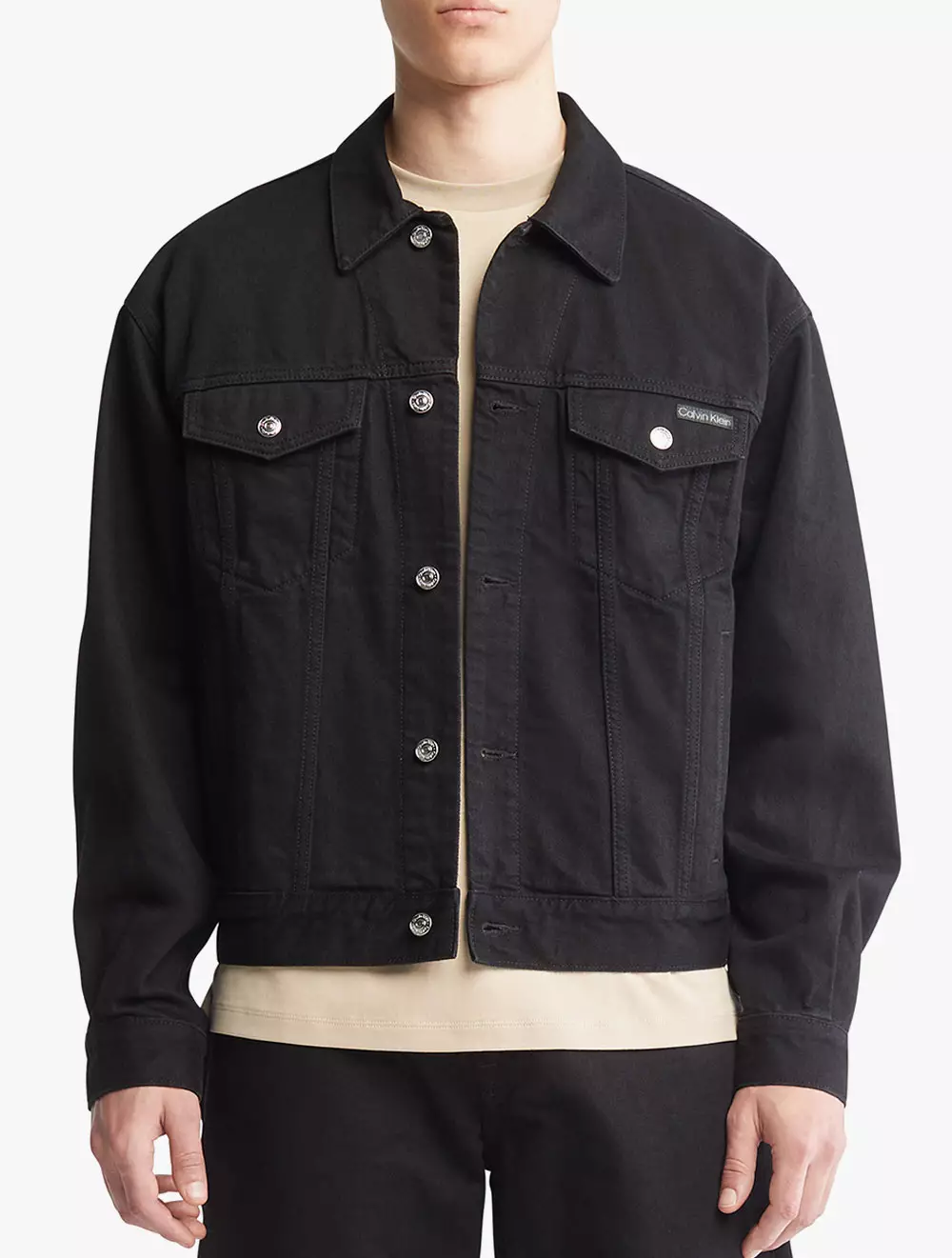 Jual Calvin Klein Calvin Klein 90'S Denim Jacket Black black