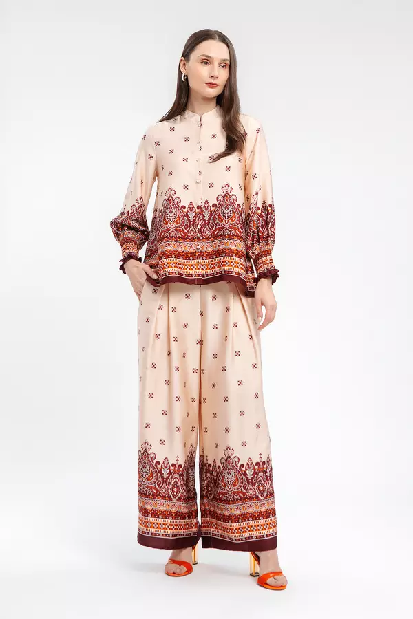 MINIMAL - Rynn - Blus Motif Etnik - Pink