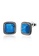 Obsession blue OBSESSION Square-Shaped Turquoise Studs-Black Gun/Turquoise 8702CAC67661B7GS_1