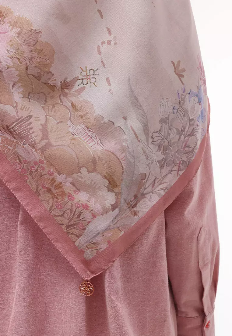 Ria Miranda Rose Tan Asha Scarf