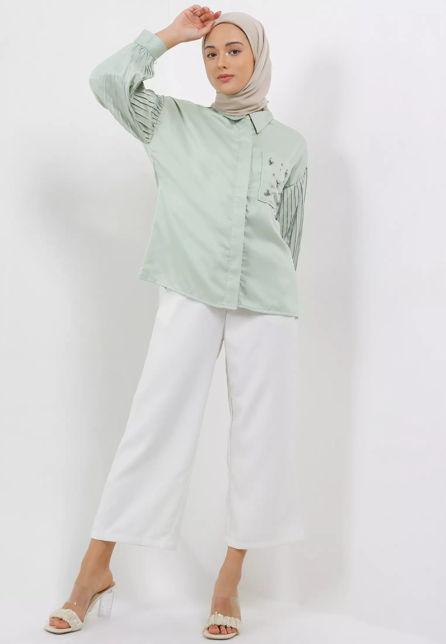 MFMW Killanara Atasan Blouse Green