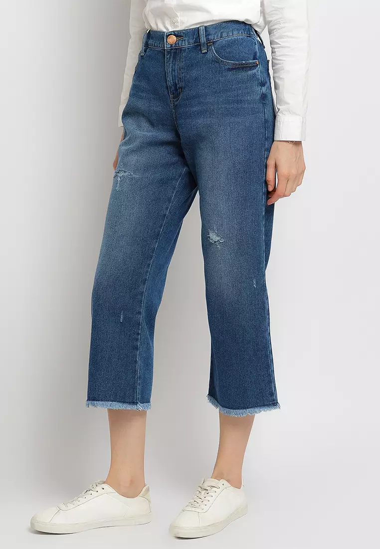 Flamoush Yosiko Blue Culottes Jeans