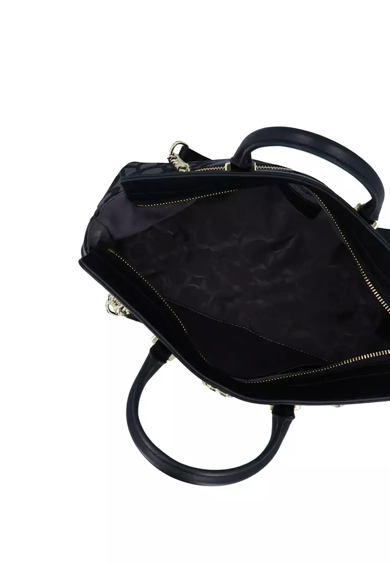Carlo GEO Jacquard Tote Bag - Black