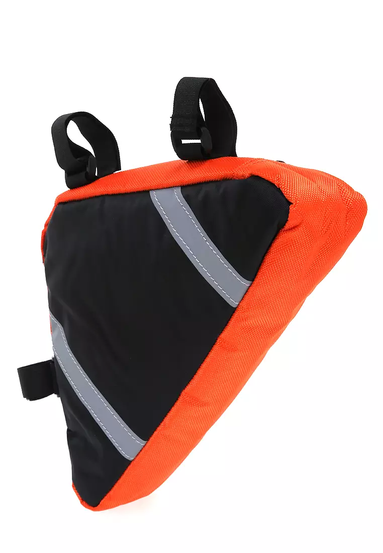 Qian Bicycle Bag Tas Sepeda Segitiga Waterproof Material Polyester ORIGINAL - Orange