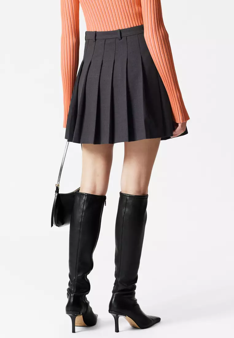 Pleated Mini Skirt