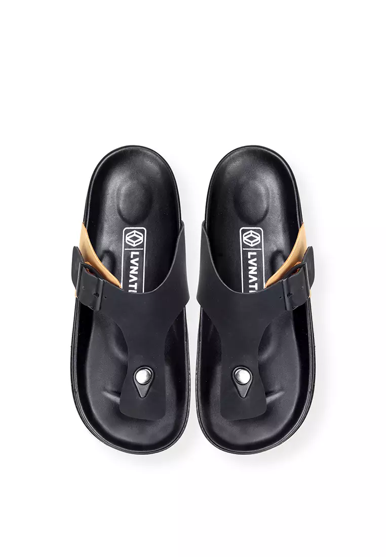 Lvnatica Azka Choco Black Slippers Sandals