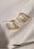 TOUGO gold Goma Square Hoop Earrings in Gold 9E206AC6EAB06AGS_3