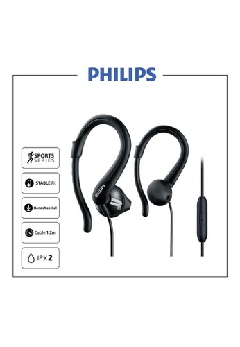 Philips multi PHILIPS Sport Earphone with Mic - SHQ 1255 Black DCF62ES418B37EGS_1