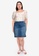 Vero Moda blue Plus Size Gitta Denim Skirt 07C5CAA5AD066FGS_4
