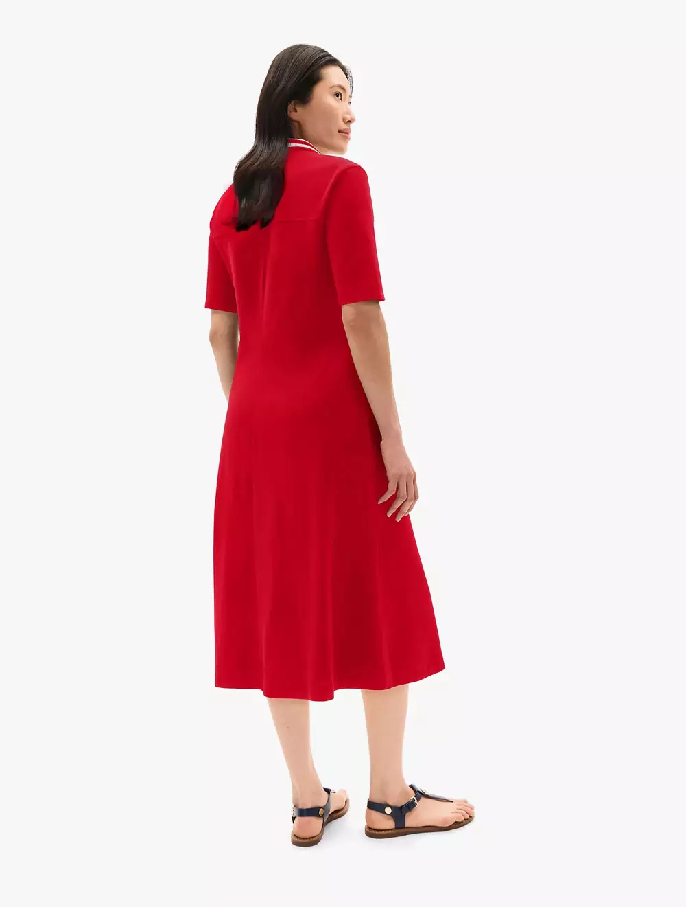 Tommy Hilfiger - Zip Polo Midi Dress - Red