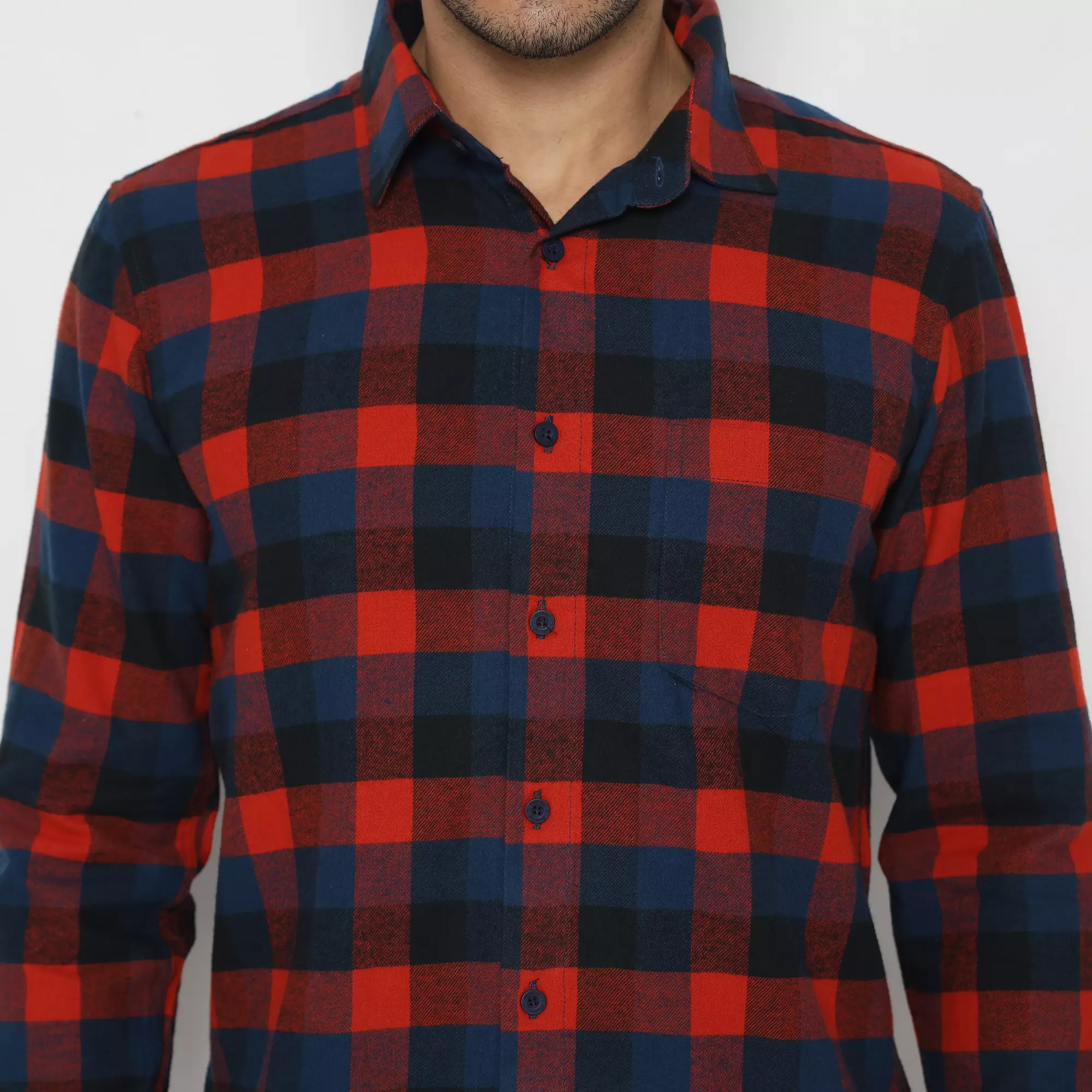 Platini Kemeja Flanel Pria Lengan Panjang Katun 76496