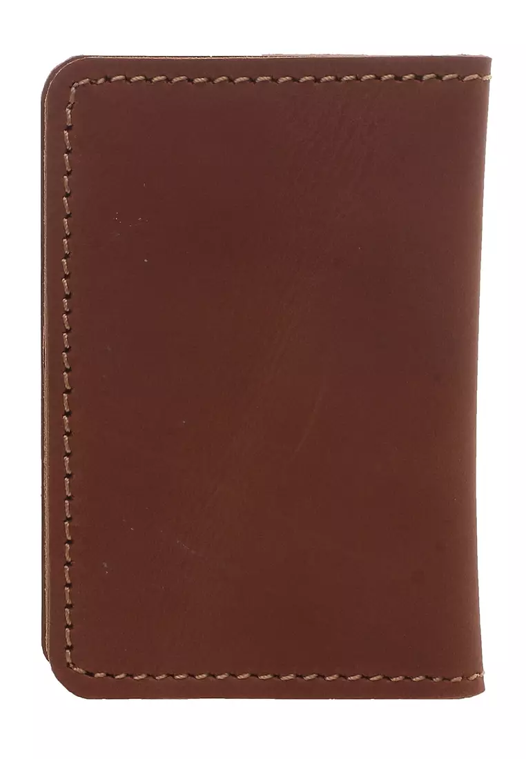 Zackly Card Holder Wallet kartu Many Slot Handmade Material Genuine Leather 05 ORIGINAL - Brown Tan