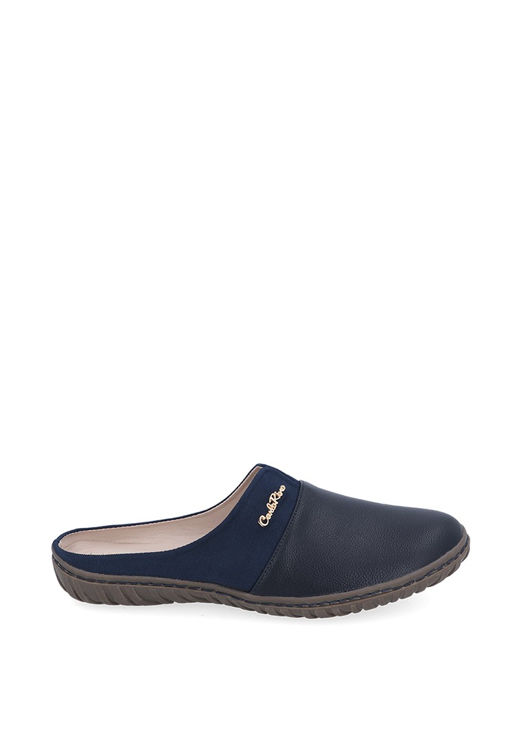 Dark Blue Cheery By Nature Mules
